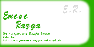 emese razga business card