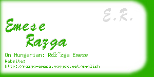 emese razga business card